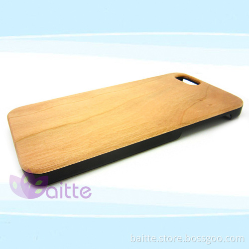 New Style PC+bamboo smart Phone Case cover For iPhone6 plus
